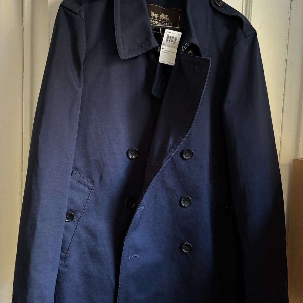 Coach Men's Navy Bedford Peacoat XL